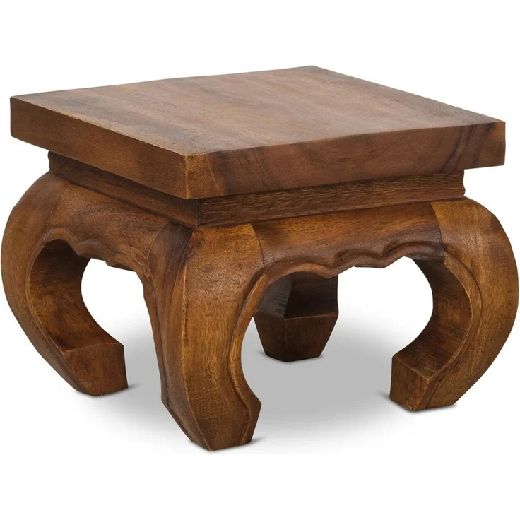 livasia Opiumtisch livasia Opiumtisch, Beistelltisch, Akazie braun, Höhen: 20/24/27cm – Bild 5