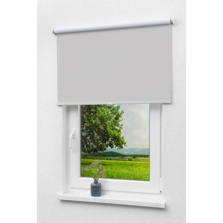 Lysel - Qualitätsspringrollo abdunkelnd (B x H) 203cm x 190cm in grau – Bild 1