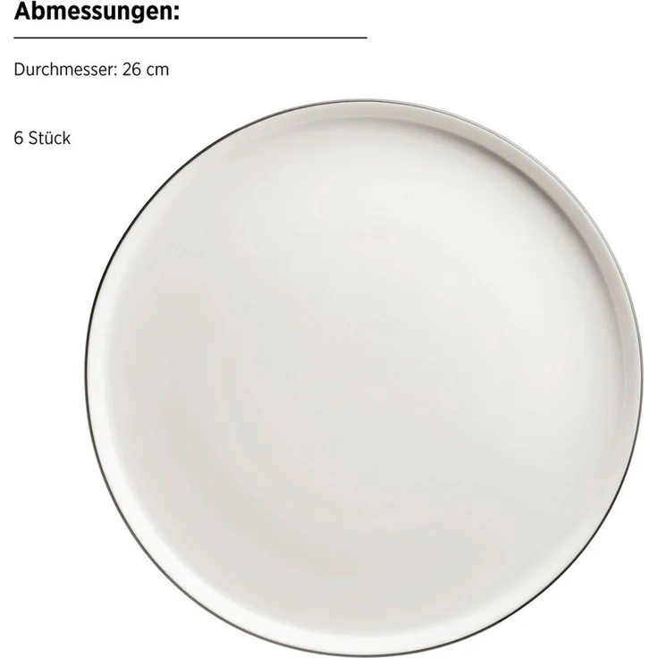 MÄSER Tafelservice SITA, aus Porzellan (12-tlg), 6 Personen, Porzellan, Geschirr-Set, Service – Bild 3
