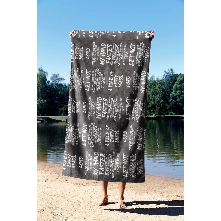 Mijolnir 'My Hand Faster 70' Strandtuch, Mehrfarbig, 70 x 130 cm – Bild 2
