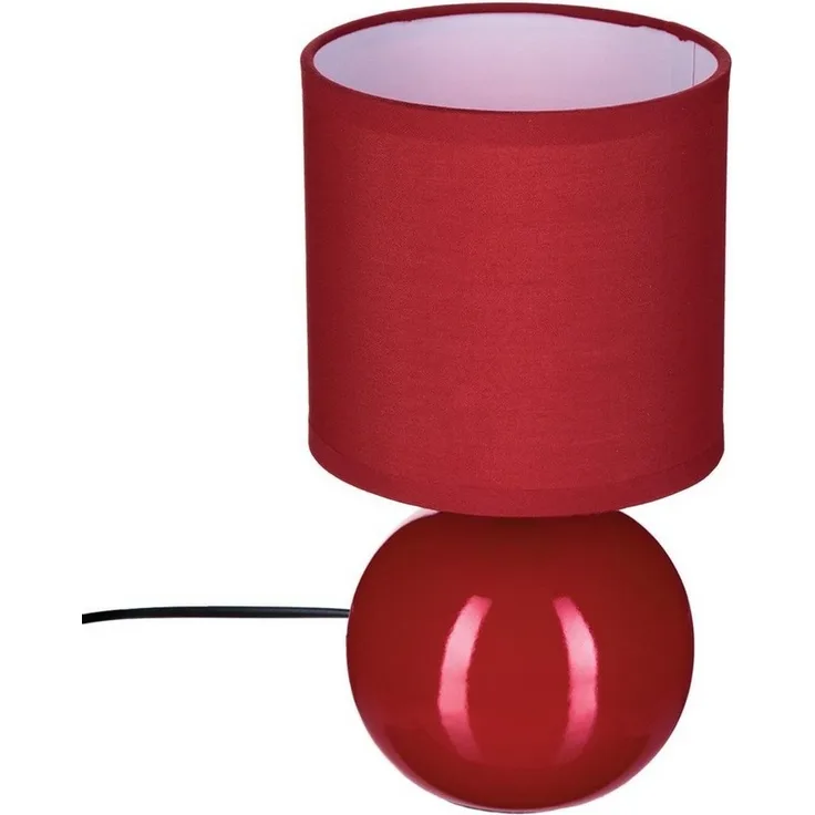 ATMOSPHERA Lampe Keramik grau H25, hellgrau, D. 13 x H. 25 cm - Atmosphera