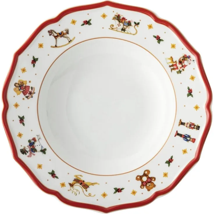 Hutschenreuther Happy Wintertime Red Teller tief 23cm