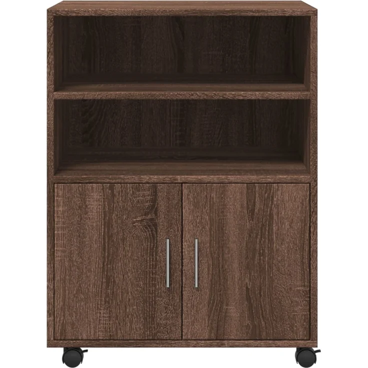 vidaXL Rollschrank Braun Eichen-Optik 60x48x81 cm Holzwerkstoff 853170 – Bild 3