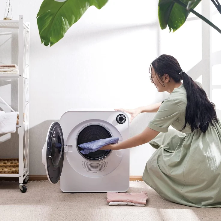 GreenBlue Elektrischer Wäschetrockner GB405, Fünf Trocknungsprogramme Wäschetrockner 830W 3kg – Bild 5