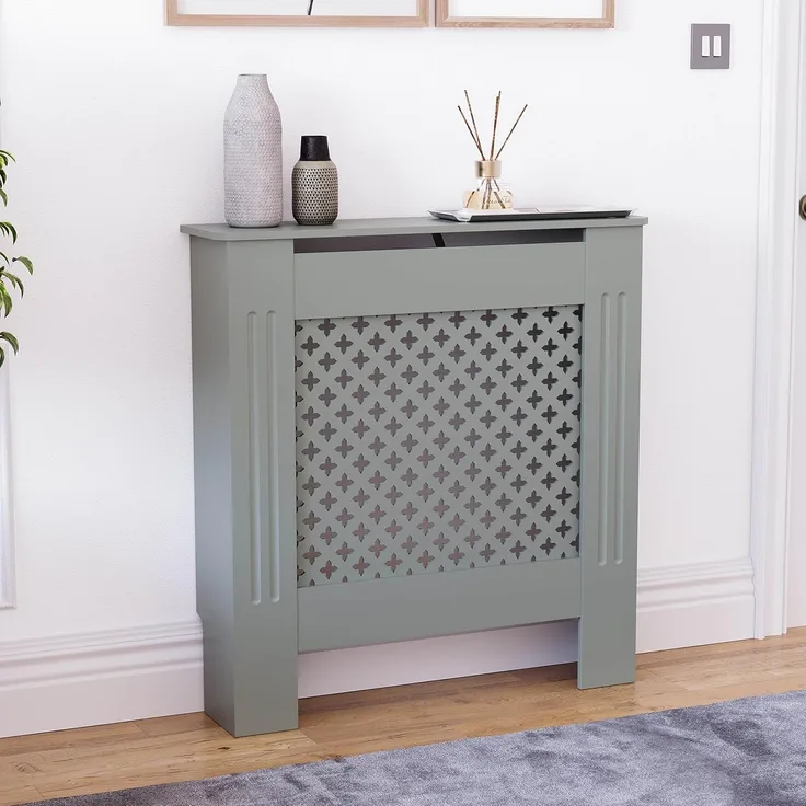 Vida Designs Kommoden & Sideboards, Mitteldichte Holzfaserplatte, Grau, Klein