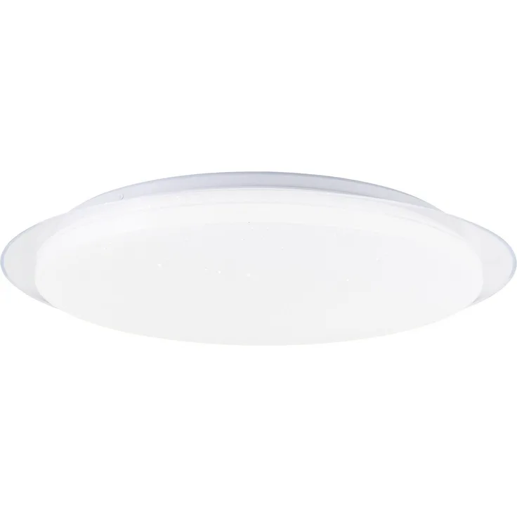BreLight LED Wandleuchte Vittoria, CCT - über Fernbedienung, Dimmfunktion, Nachtlichtfunktion, Timerfunktion, LED fest integriert, warmweiß - kaltweiß, D 57 cm, 3800 lm, 3000-6500 K, CCT, dimmbar, weiß