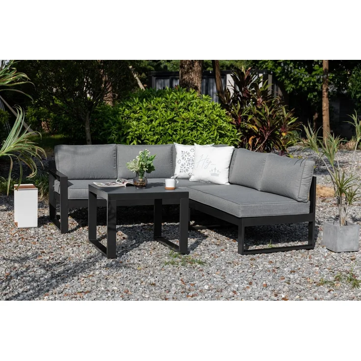 Primaster Gartenmöbel-Set Limoncello Aluminium mit verstellbarem Kopfteil