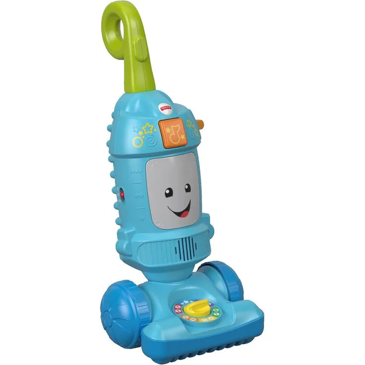 Fisher-Price FNR97 Lachen Lern-Staubsauger für Babys und Kleinkinder, Mehrfarbig