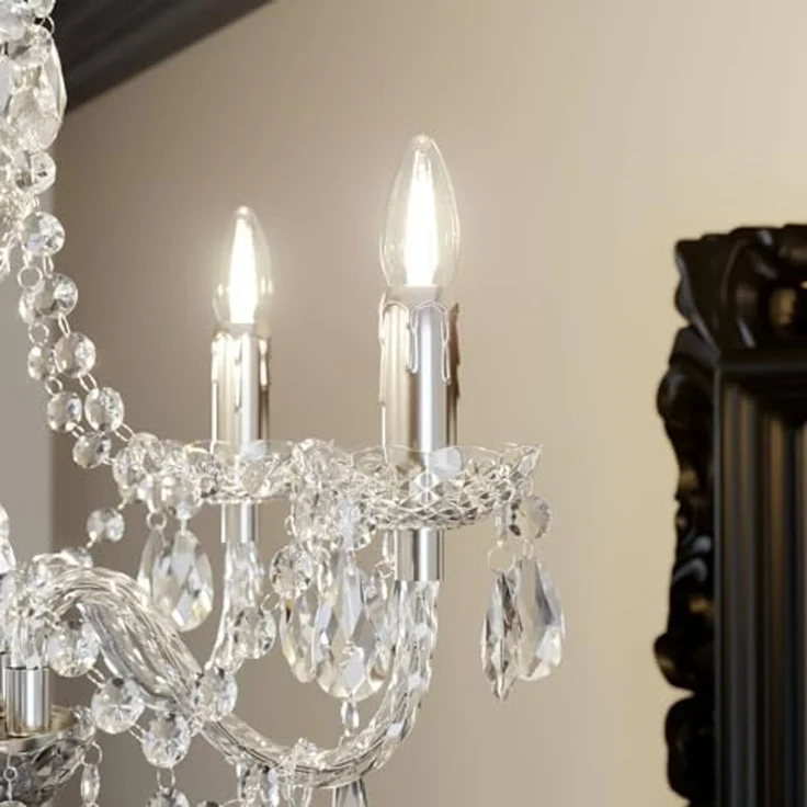 Lindby Kronleuchter Merida, Transparent IP20, 5 x 40 W – Bild 5