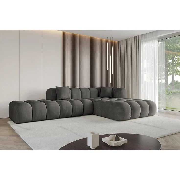 ALTDECOR Ecksofa OLEA-L2, Sofa Praktische Bequeme Funktionsecke Couch L-Form Eckcouch, Corner Sofa U-Form Vielseitige Sofa Wohnlandschaft Wohnzimmer – Bild 2