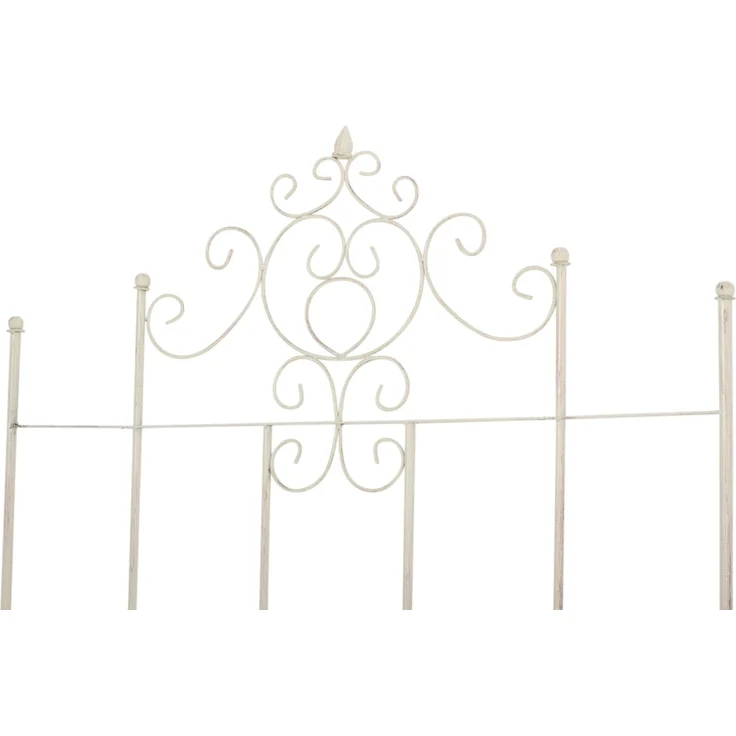 Rankgitter HEIKE 2er Set - 85,5x2x170cm, Metall, Antik-Creme | Rankhilfe Kletterpflanzen Gartendekoration – Bild 3