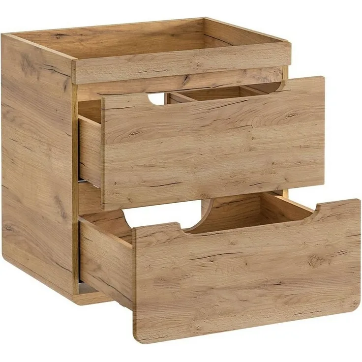 Waschtischunterschrank 60 cm LUTON-56-CRAFT, Wotan Eiche Nb. Nb, B/H/T ca. 60/59/46 cm