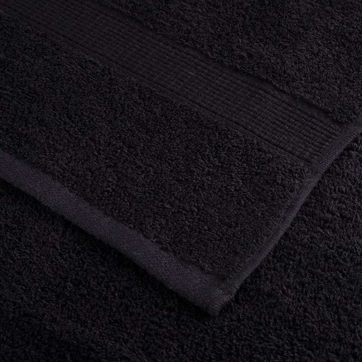 vidaXL Gästetuch SOLUND 4 pcs Schwarz 15 x 21 cm 550 gsm 137417 – Bild 4