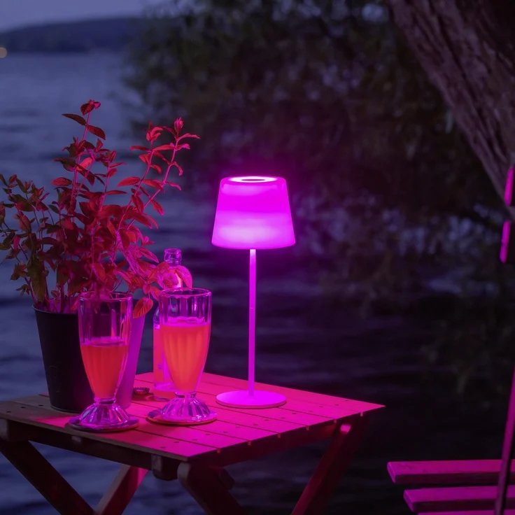 Brilliant Solar-Außentischleuchte Cappo mit USB-Anschluss 2,5W weiß – Bild 2