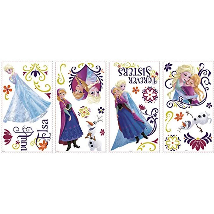 RoomMates RM - Disney Frozen Frühling Wandtattoo, PVC, bunt, 29 x 13 x 2.5 cm – Bild 2