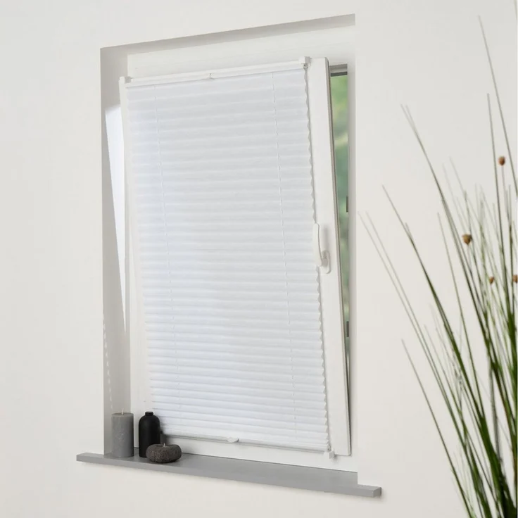 Liedeco Plissee Klemmfix-Plissee "Easy" – Hochwertiger Vliesstoff, Lichtschutz, ohne Bohren, verspannt, Klemmfix, Tageslichdurchlässig, blickdicht, Einfache Montage ohne Bohren – Bild 2