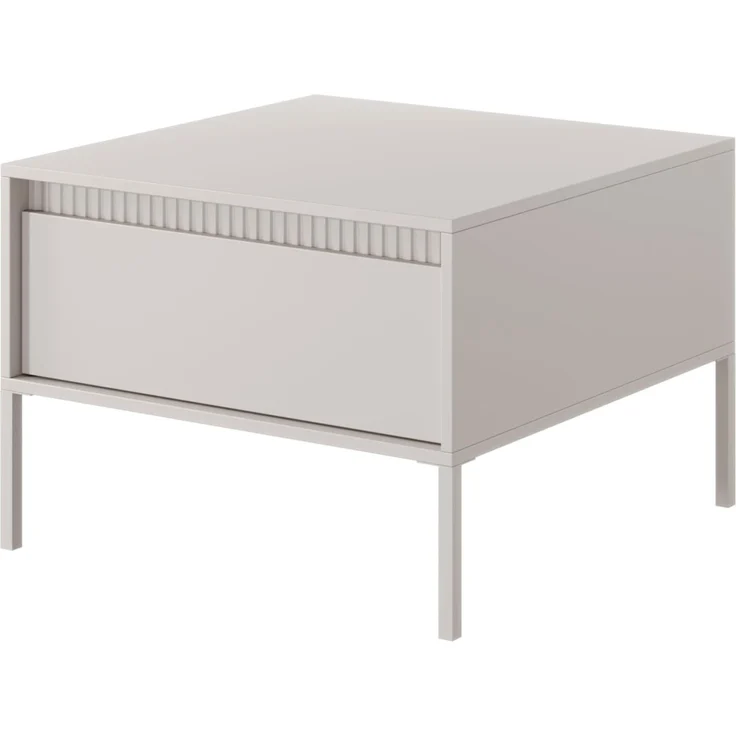 Selsey 'Falsetto' Couchtisch mit Schublade, beige, ca. 48 x 68 x 68 cm – Bild 1