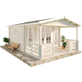 Alpholz Gartenhaus Lappland40 A Gartenhaus aus Holz in Braun, Holzhaus