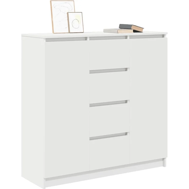 vidaXL Sideboard mit Schubladen Weiß 100,5x35x98,5 cm Holzwerkstoff 3328453 – Bild 3
