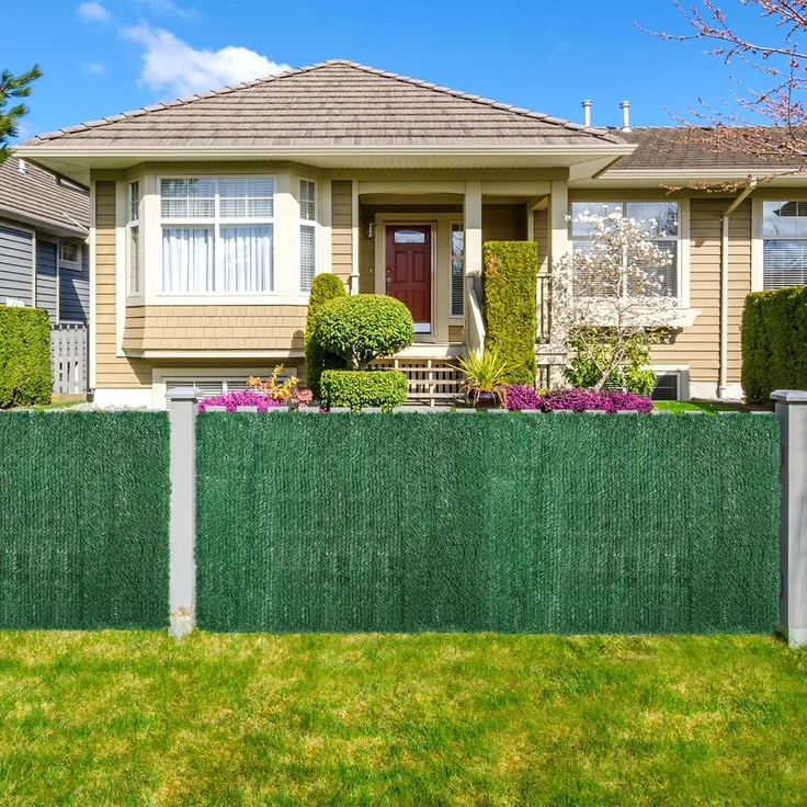 Coradoma Künstliche Hecke Sichtschutz 100x300cm | Ideale Sichtschutzmatte für Balkon, Garten und Terrasse | natürlicher Zaun Sichtschutz Balkonsichtschutz Lärmschutz Windschutz – Bild 5