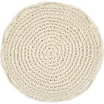 Makramee Sitzpuff Handgefertigt 45x30 cm Baumwolle [248089]