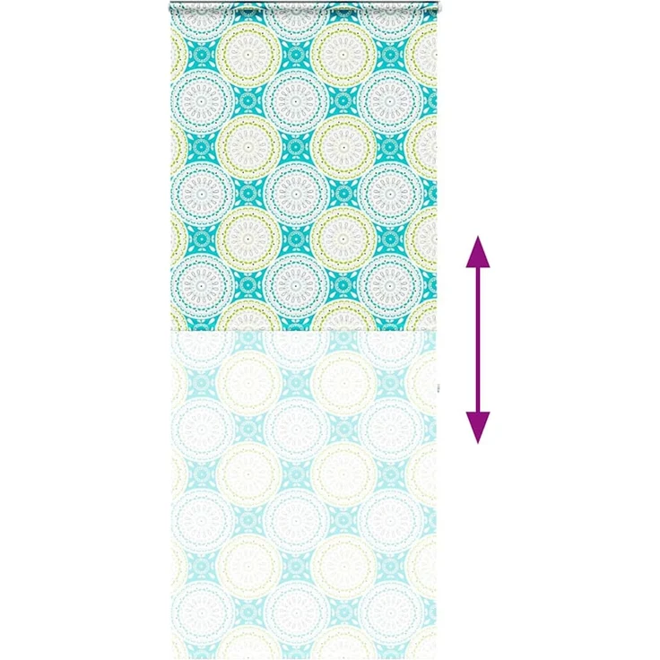 vidaXL Duschrollo mit Kassette 110x240 cm Stoffbreite 106 cm 4015002 – Bild 5