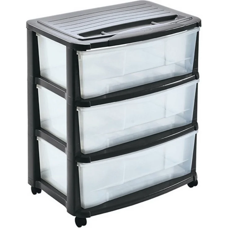 Mondex XXL Rollcontainer mit 3 Schubladen, 56x39x65 cm – Bild 2