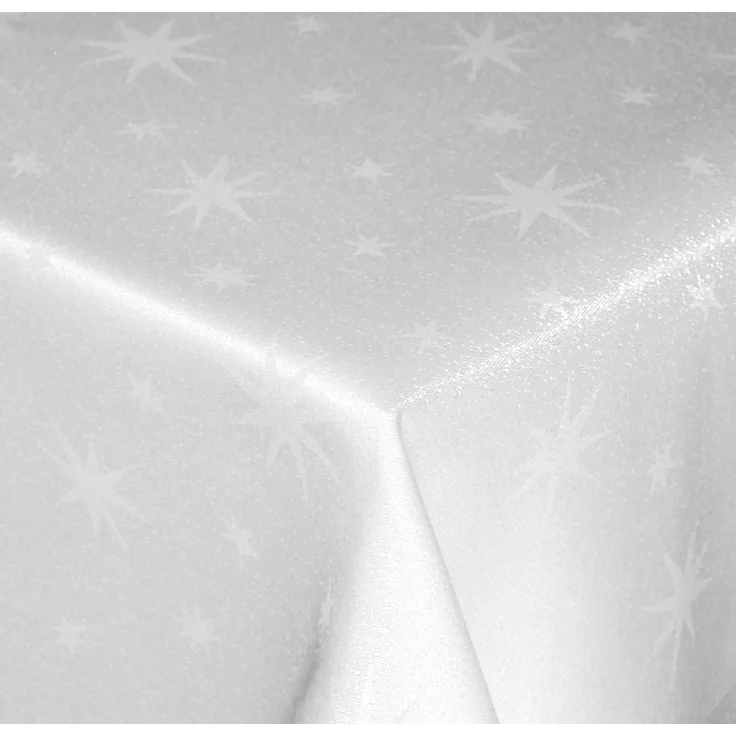 Haus und Deko Tischdecke Tischdecke Weihnachten Lurex Sterne eckig Tischdecken Advent Weihnacht (1-tlg) – Bild 2