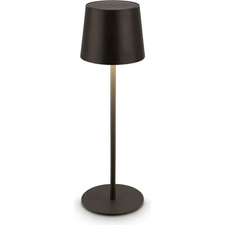 BRILONER - LED Tischlampe kabellos IP44 mit Touch, dimmbar, Akku & Lichtquelle tauschbar, Nachttischlampe, Leselampe, LED Lampe, Campinglampe, Tischleuchte, Akkulampe, Outdoor, 11x34,5 cm, Schwarz – Bild 5