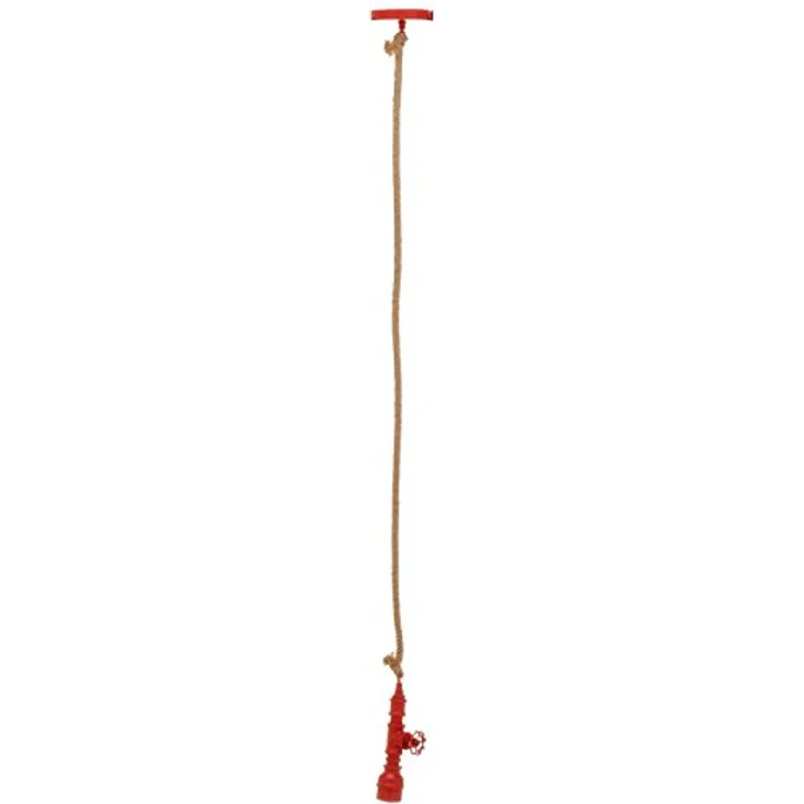Näve Regia Pendelleuchte Retro, mit Vintage Seil, E27, 12 cm, Metall, IP20 – Bild 2