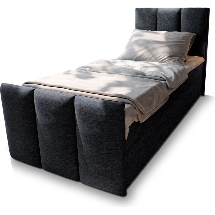 Masseno Boxbett LAGO 100x200 cm mit Bonell Matratze und Topper – Bild 1