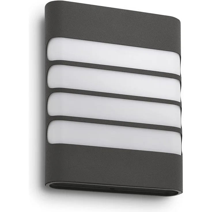 Außenwandleuchte Raccoon Höhe 20,5 cm anthrazit 1-flammig viereckig