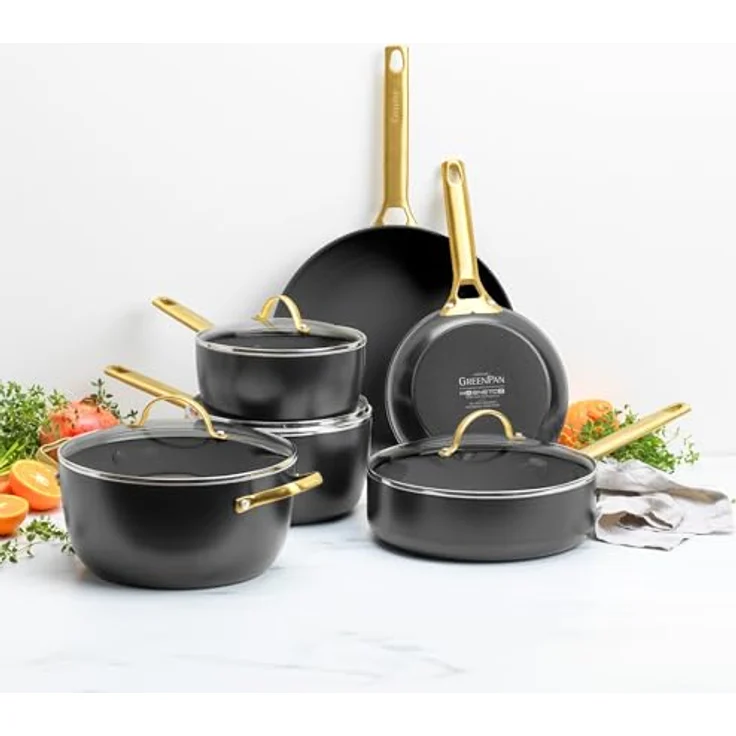 GreenPan Padova Reserve 6 Tlg Topf&Pfannenset Schwarz – Bild 7