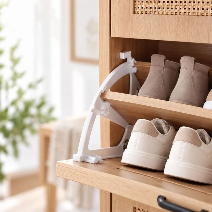 Relaxdays Schuhschrank Kipper Rattan – Bild 9