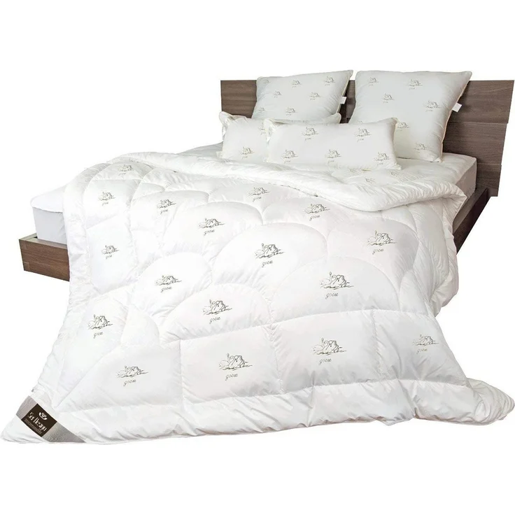 SEI Design Microfaserbettdecke Winter Bett-Set 6-Tlg. 2x (Bettdecken 135x200 + Kissen 40x80 80x80), Füllung: daunenähnliches Gefühl, 80x80 – Bild 2