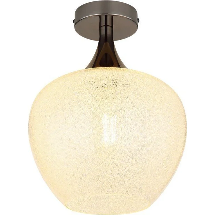 GLOBO LIGHTING Deckenleuchte MAXY, ohne Leuchtmittel, Deckenlampe/schwarz-chrom/Glas klar/Acrylkristalle – Bild 4