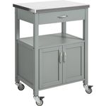 SoBuy FKW22-HG Küchenwagen, MDF, Lackiert, Grau, 60 x 92 x 44 cm