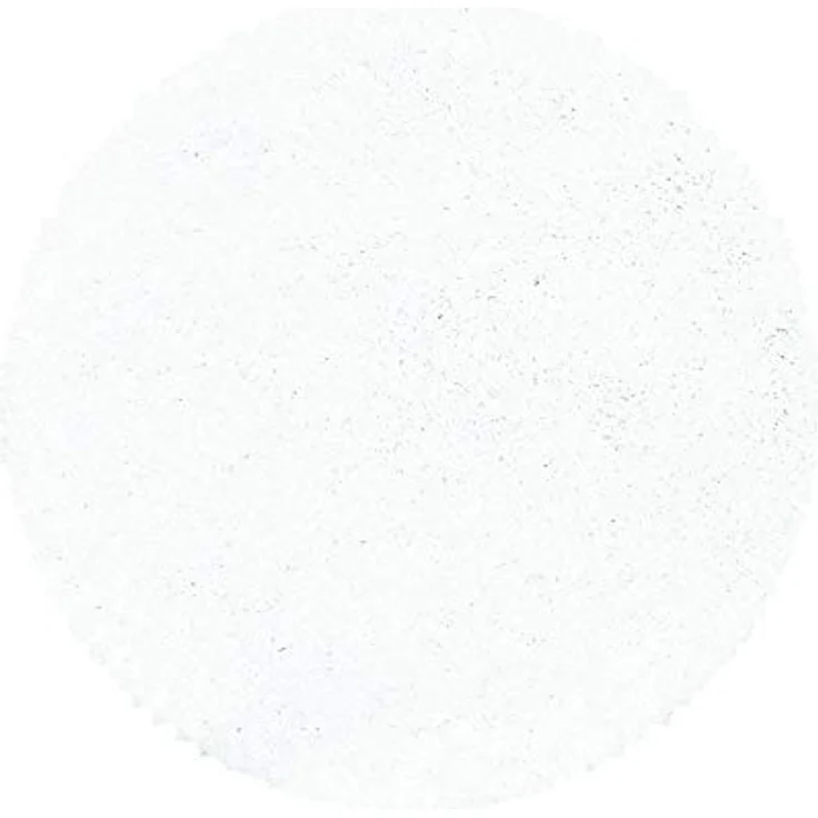 Carpetsale24 Shaggy Hochflor Teppich 120 cm Rund Weiß weich flauschig modern einfarbig Ideal unter Beistelltisch oder im Flur für Wohnzimmer Schlafzimmer Flur – Bild 1