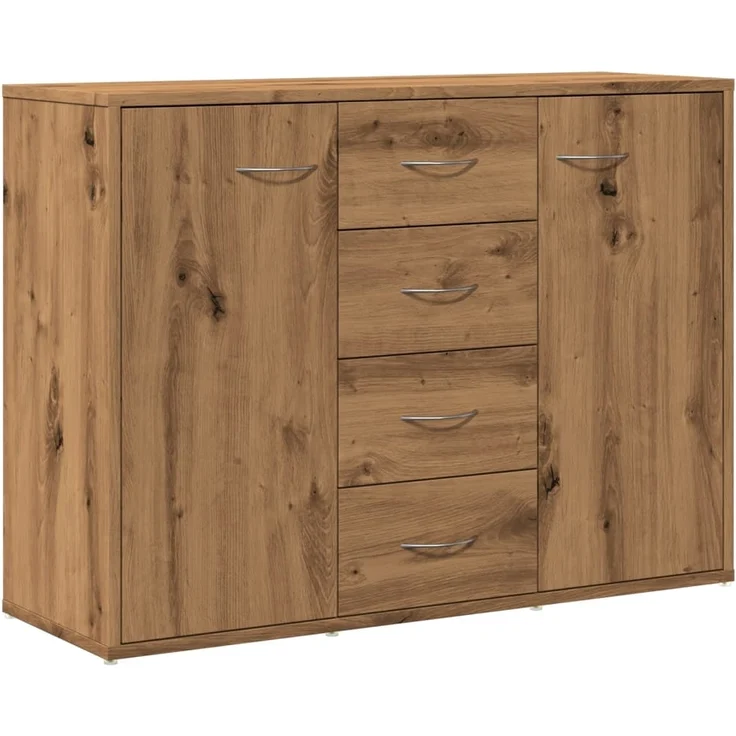 vidaXL Sideboard Artisan-Eiche 88x30x64 cm Holzwerkstoff 855893 – Bild 1
