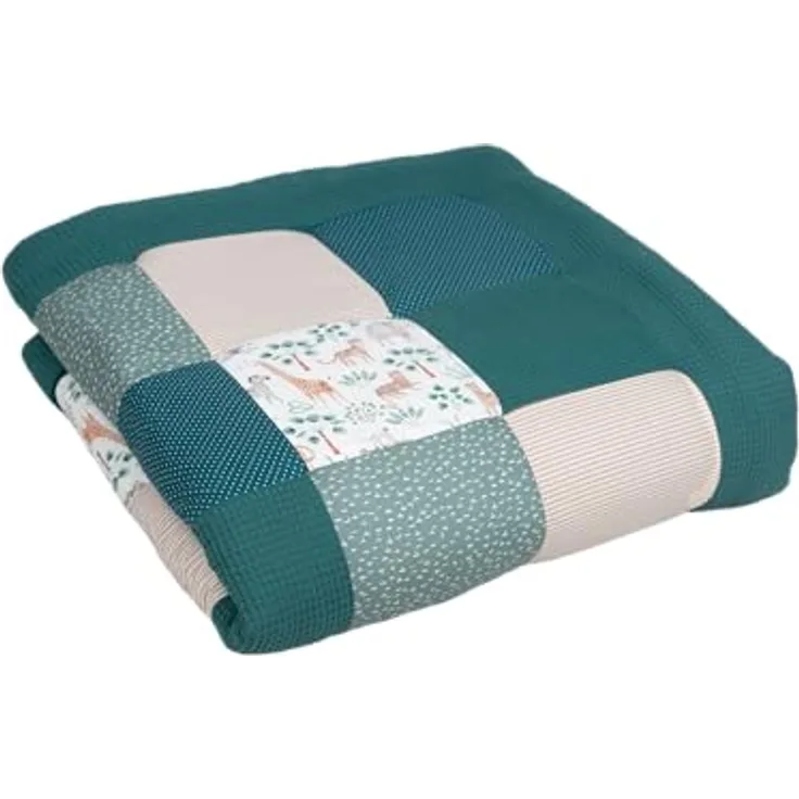 ULLENBOOM personalisierbare Krabbeldecke für Baby 120x120 cm - Dick & weich | Perfekt als Geschenk, Außenmaterial: 100% Baumwolle, OEKO-TEX zertifiziert, Made in EU, Schadstoffgeprüft, waschbar