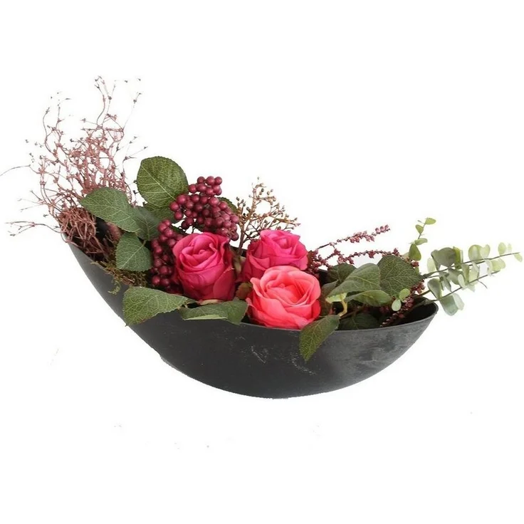 colourliving Blumentopf Blumentopf groß Pflanzschale (1x Pflanzschale), recycelter Kunststoff, Unikat, dekorativ, vielseitig einsetzbar – Bild 2