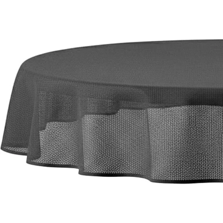 Garten Tischdecke 140 x 180 cm für Garten, Terrasse und Balkon - oval, wasserfest & pflegeleicht Anthrazit – Bild 1