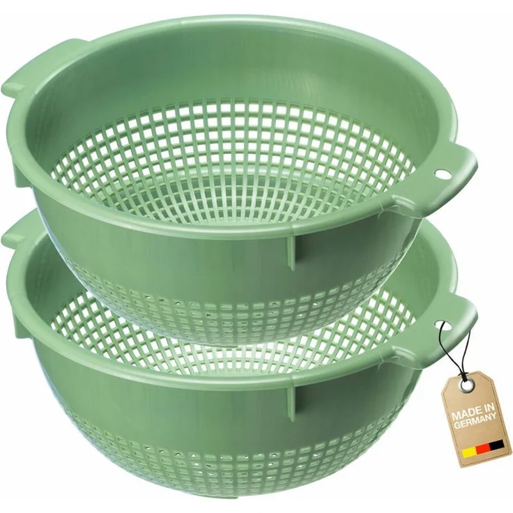 WESTMARK Seiher 2er Set Mintgrün, ø innen 24 cm, PE, (Set, 2-St) – Bild 1