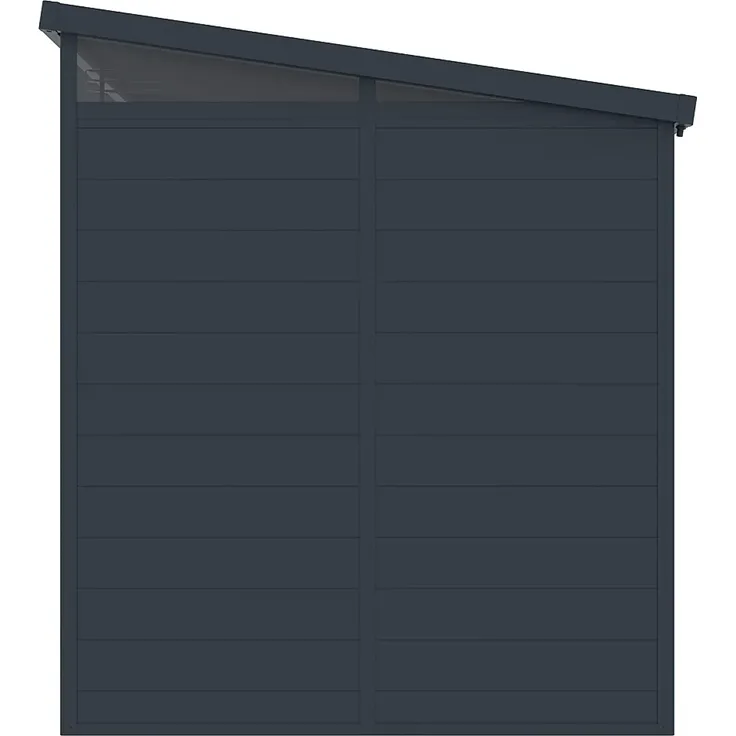 Vente-unique - MINARO Gartenhaus PlastikHarz Grau - B 180 cm x H 181 cm x L 180 cm – Bild 7