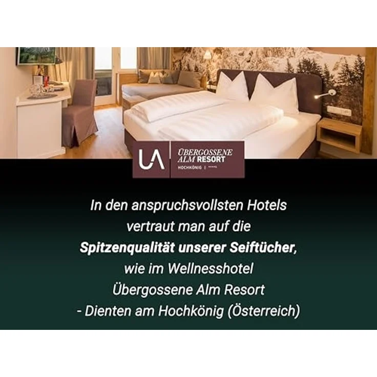ZOLLNER Seiftuch, (10-St), 30x30 cm, 100% Baumwolle, vom Hotelwäschespezialisten – Bild 2