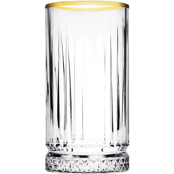 Paşabahçe Golden Touch Elysia Saftglas 4er 450cc, Goldenes Detail