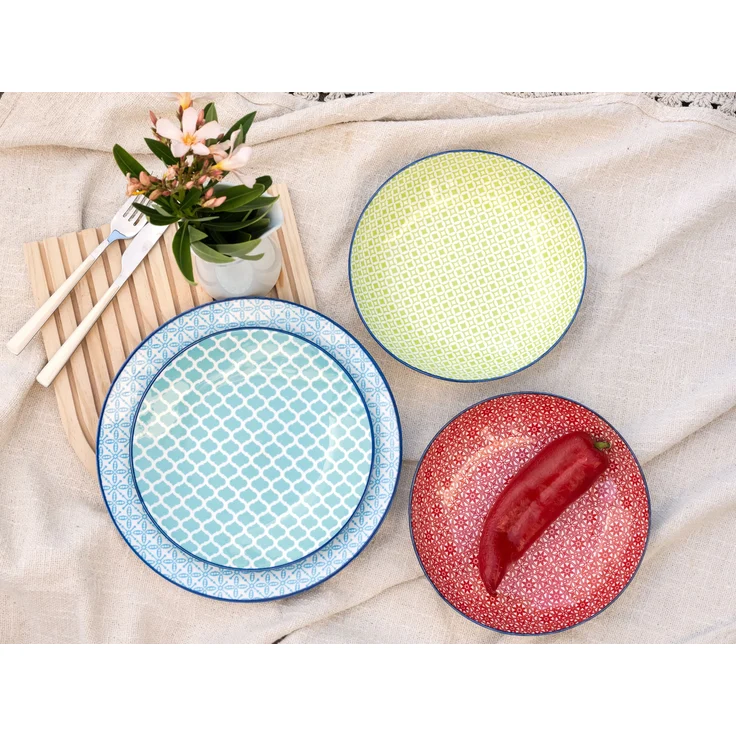 Mediterran Bunt, Tellerset 12-tlg (mo) – Bild 5
