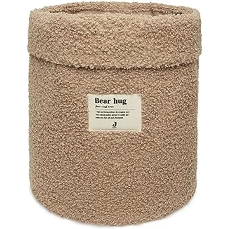 Jollein Boucle Aufbewahrungskorb Biscuit Braun