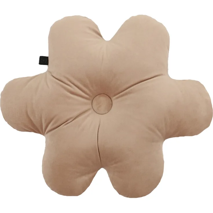Overseas Flower Shape Samt Kissen – Rose Rosa hell, 50x50 cm