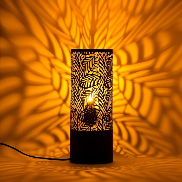 Marrakesch Orient & Mediterran Interior Nachttischlampe 2er Set Skandinavische Deko Tischlampe Lampe Verdure Klein Schwarz, ohne Leuchtmittel, Tischlampe – Bild 4